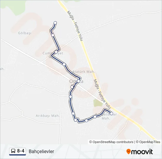 8-4 Bus Line Map