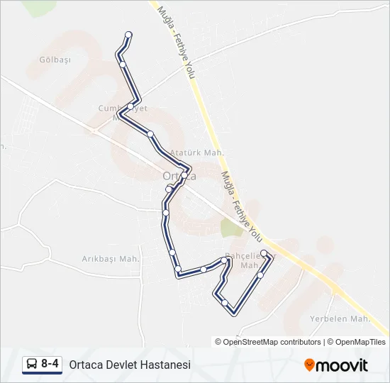 8-4 Bus Line Map