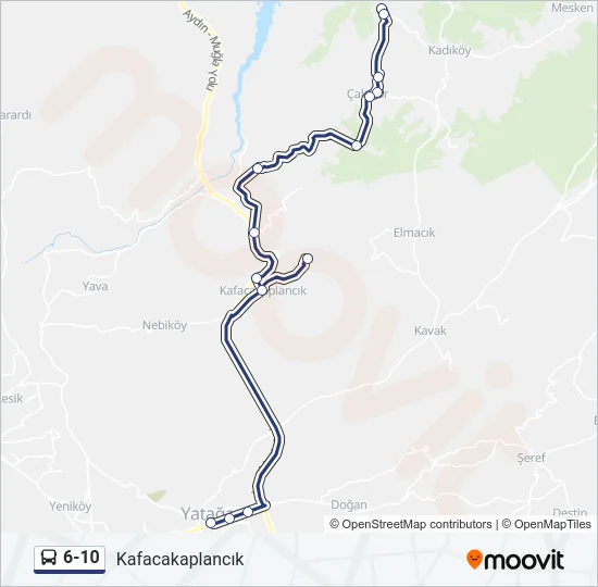 6-10 Bus Line Map