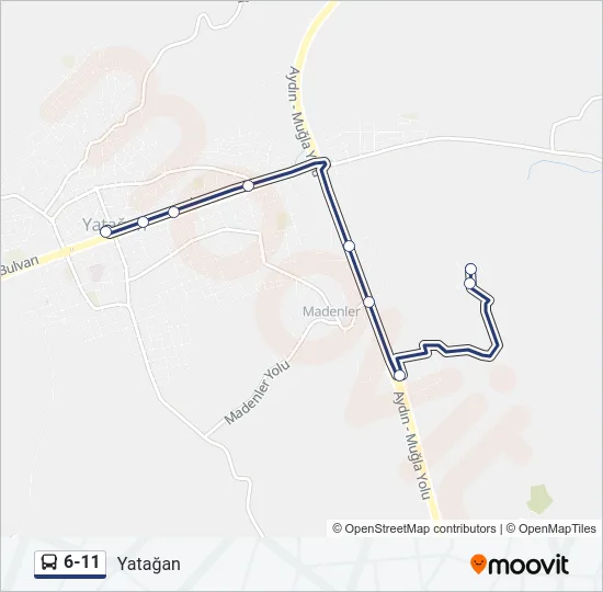 6-11 Bus Line Map