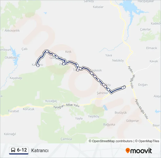 6-12 Bus Line Map