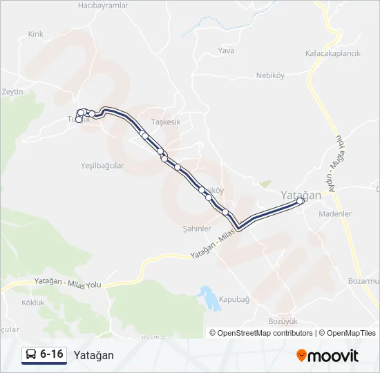 6-16 Bus Line Map
