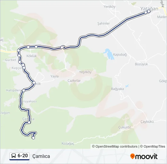 6-20 Bus Line Map