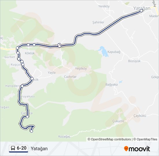 6-20 Bus Line Map