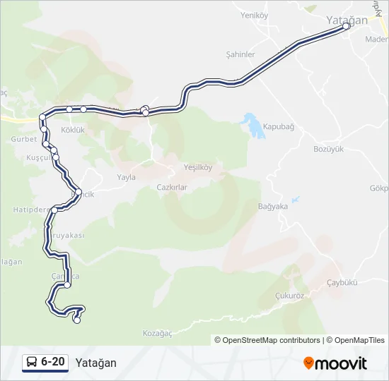6-20 Bus Line Map