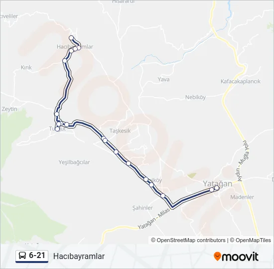 6-21 Bus Line Map