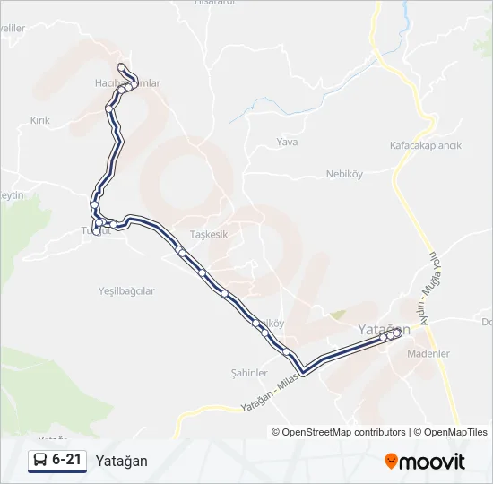 6-21 Bus Line Map