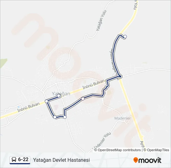 6-22 Bus Line Map