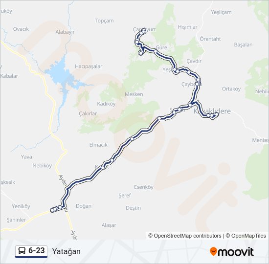 6-23 Bus Line Map