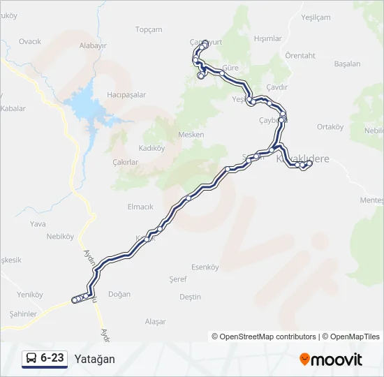 6-23 Bus Line Map