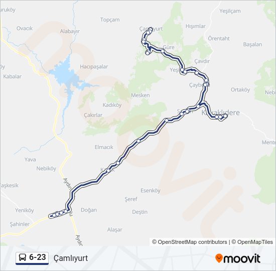 6-23 Bus Line Map