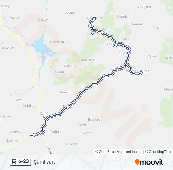 6-23 Bus Line Map