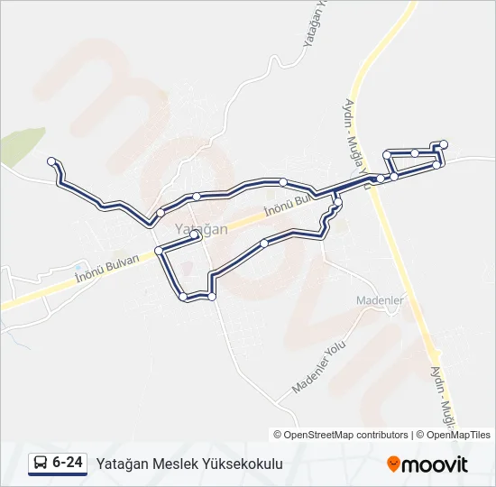 6-24 Bus Line Map