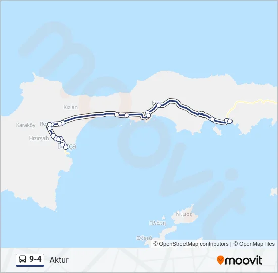 9-4 Bus Line Map