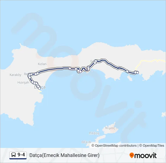 9-4 Bus Line Map