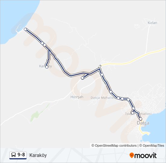 9-8 Bus Line Map