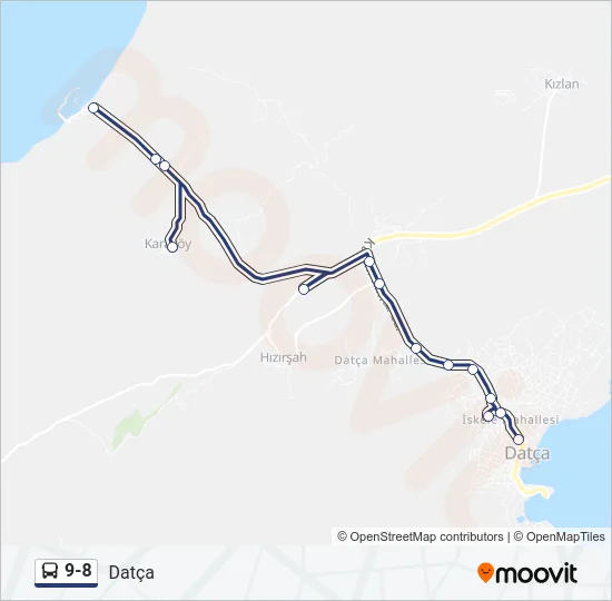 9-8 Bus Line Map