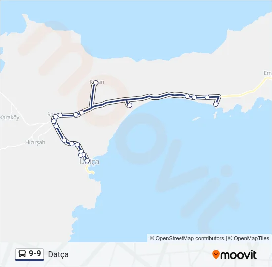 9-9 Bus Line Map