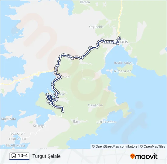 10-4 Bus Line Map