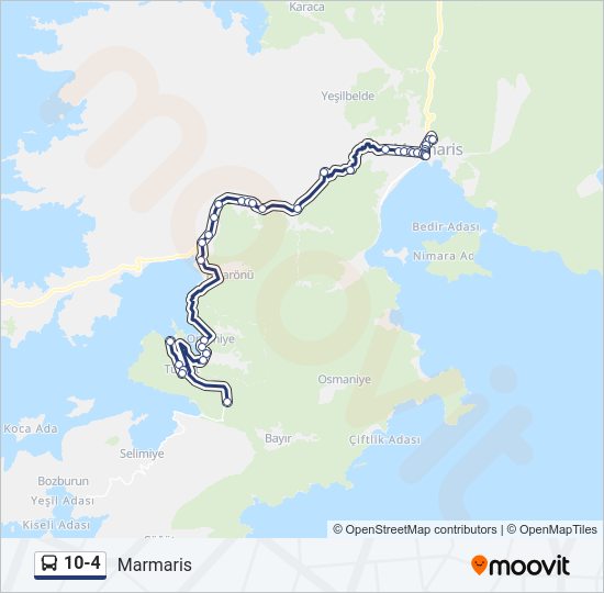 10-4 Bus Line Map