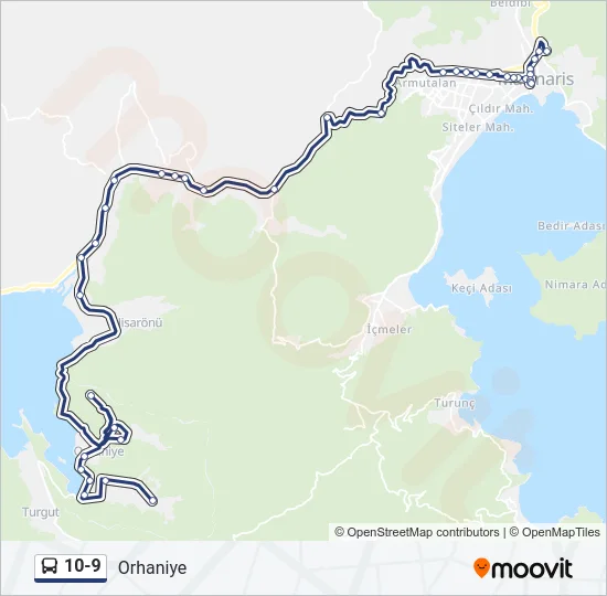 10-9 Bus Line Map