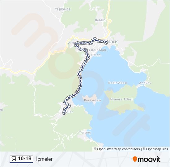 10-1B Bus Line Map