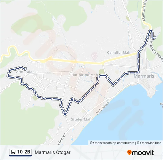 10-2B Bus Line Map