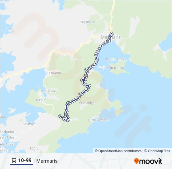 10-99 Bus Line Map
