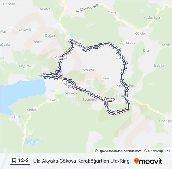 12-2 Bus Line Map