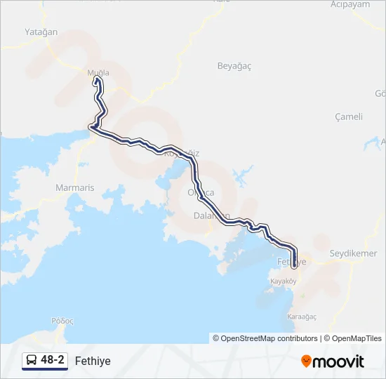 48-2 Bus Line Map