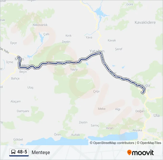 48-5 Bus Line Map