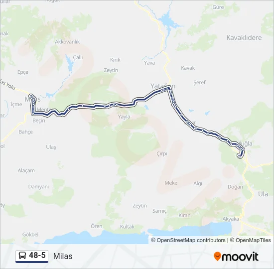 48-5 Bus Line Map