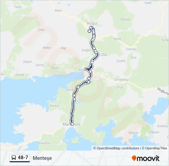 48-7 Bus Line Map
