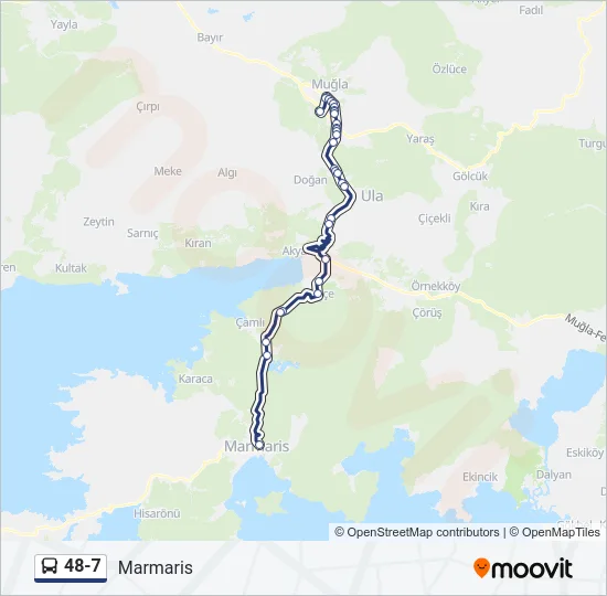 48-7 Bus Line Map