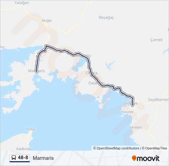 48-8 Bus Line Map