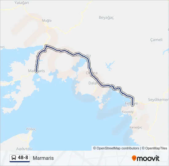 48-8 Bus Line Map