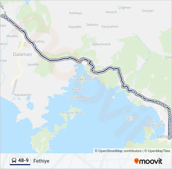 48-9 Bus Line Map