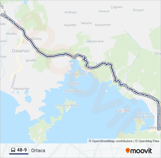 48-9 Bus Line Map