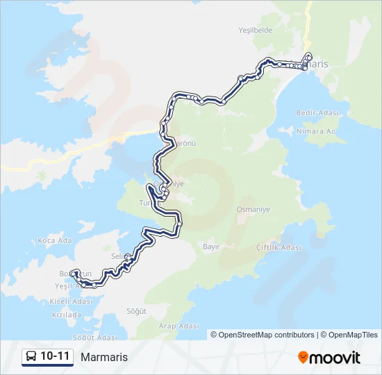 10-11 Bus Line Map