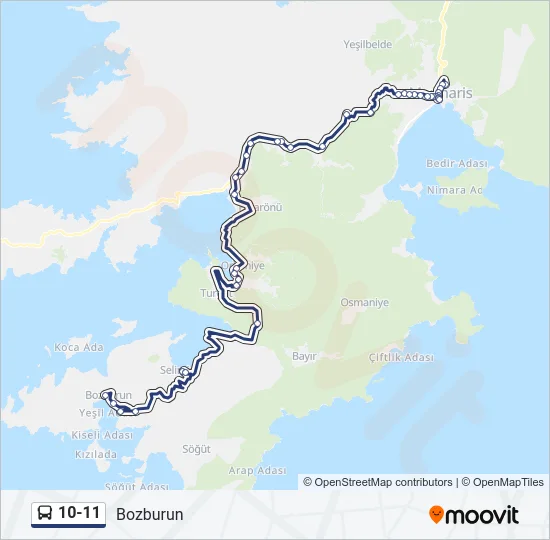 10-11 Bus Line Map