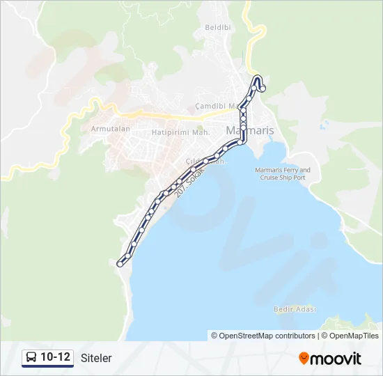 10-12 Bus Line Map