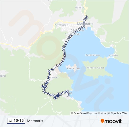 10-15 Bus Line Map