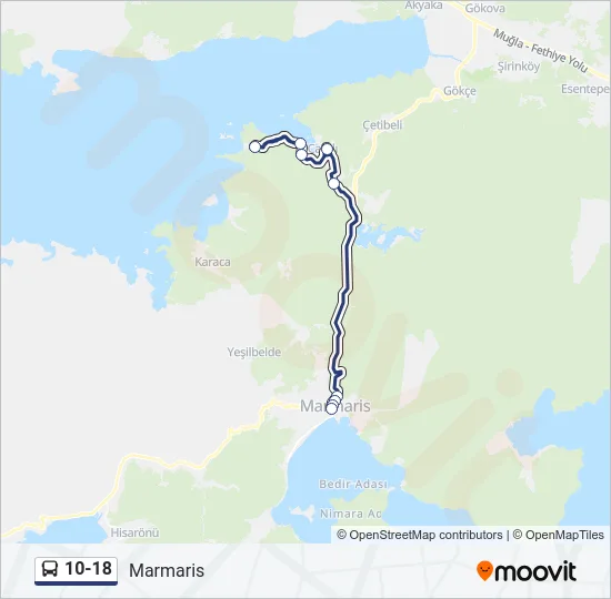 10-18 Bus Line Map