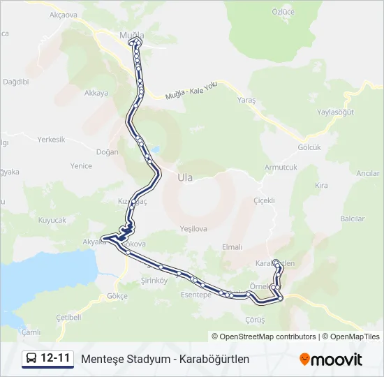 12-11 Bus Line Map