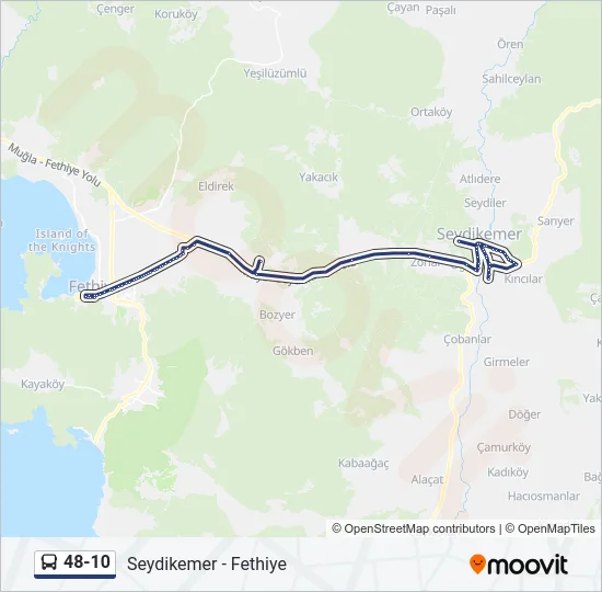 48-10 Bus Line Map