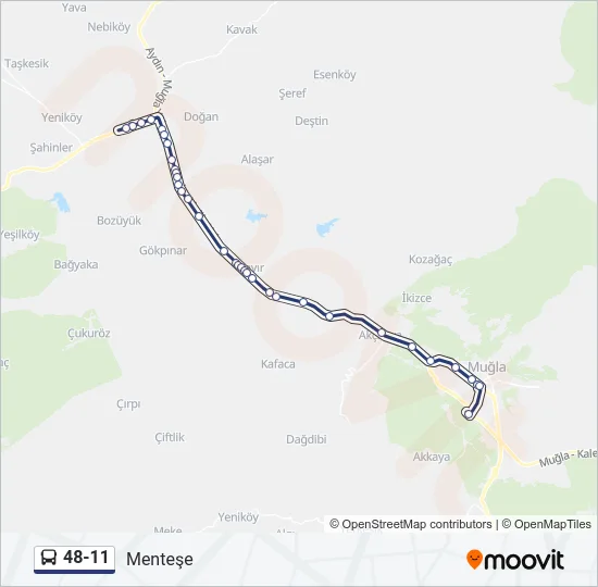 48-11 Bus Line Map