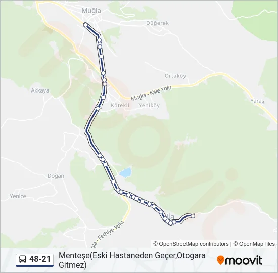 48-21 Bus Line Map