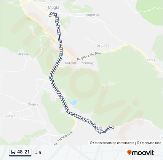 48-21 Bus Line Map