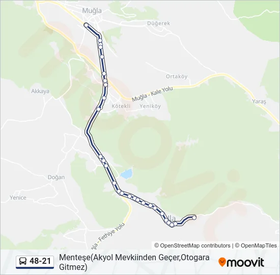 48-21 Bus Line Map
