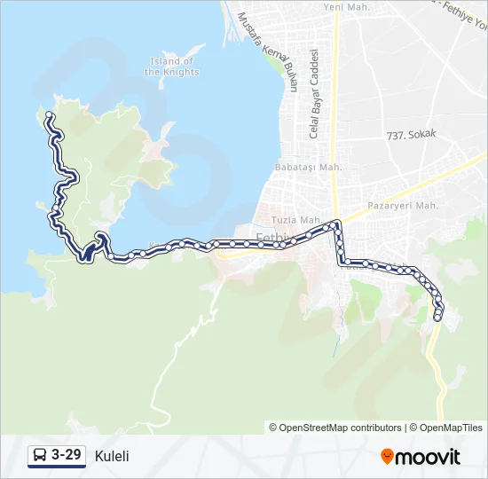 3-29 Bus Line Map